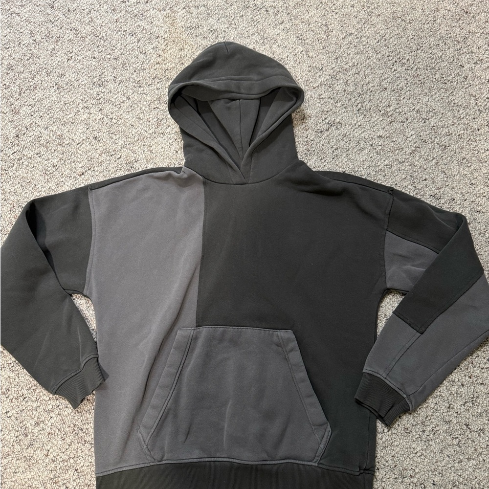 Mens Foot Locker two-tone charcoal gray hoodie